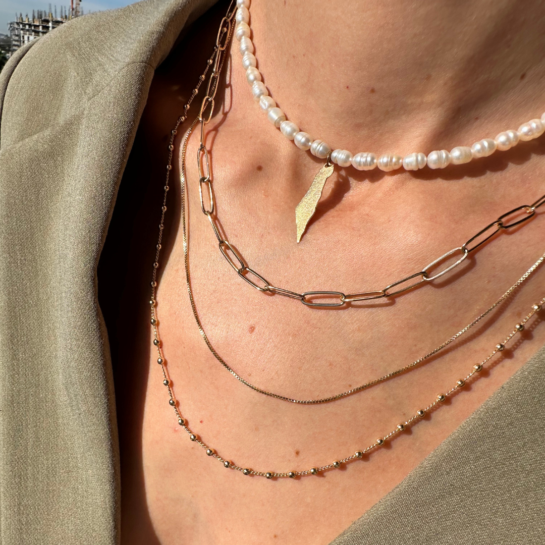 Israel Pendant Pearl Necklace